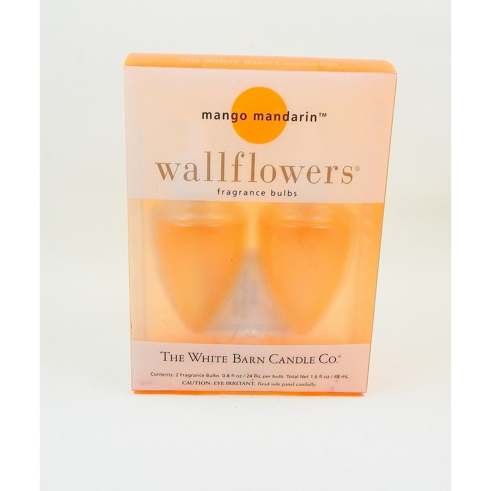 White Barn Candle Co Mango Mandarin Wallflowers Fragrance Bulbs 2 Pack